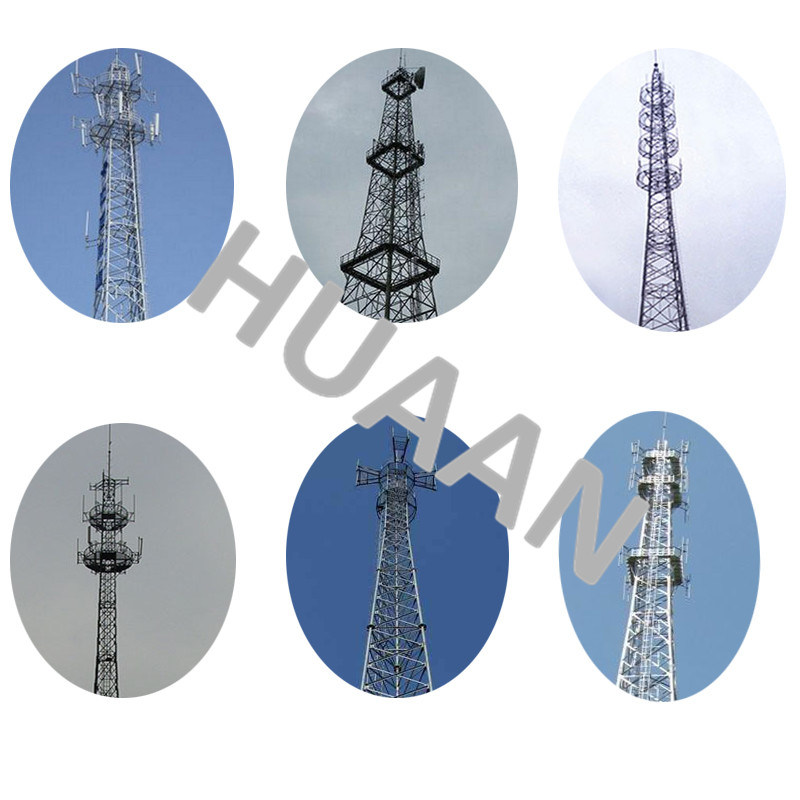 Self-Supporting Three Legged Steel Tubular Lattice Telecommunication Tower