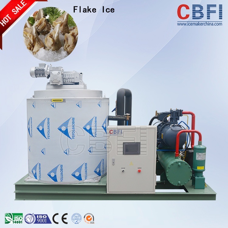 Industrial Flake Ice Machine Used in Fishery