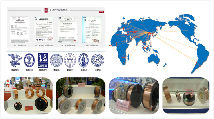 Low Carbon Steel Wire Er70s-6 Welding Wire Sg2 Solid Welding Product with CO2 Gas Shield