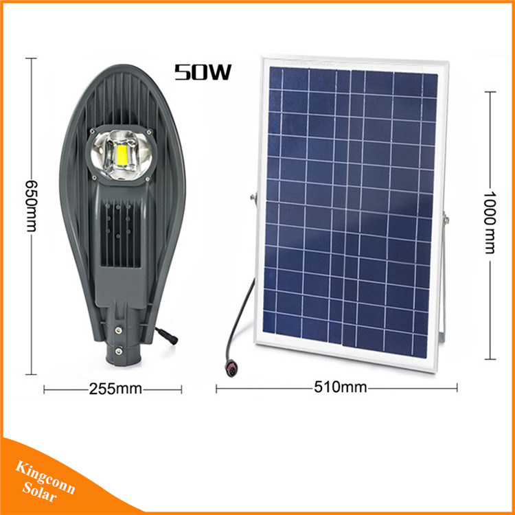 Factory Direct Sale Professional 50W High Power Solar Energy LED Street Light with 5 Years Warranty