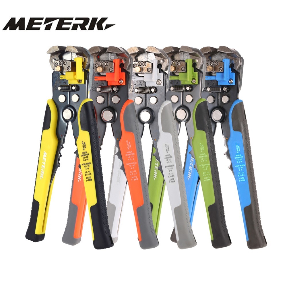 Cable Wire Stripper Automatic Crimping Tool Peeling Pliers Adjustable Terminal Cutter Wire Multitool Crimper