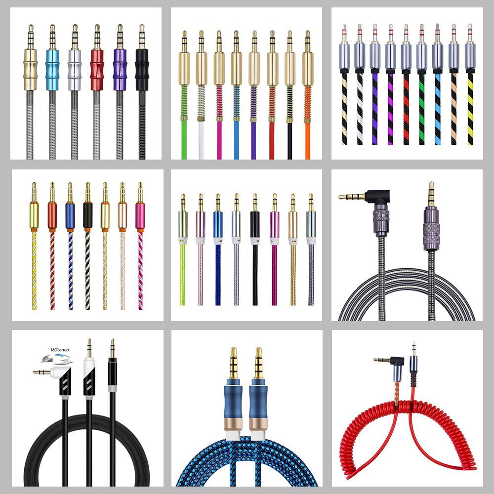 Hot Selling 3.5mm Jack Audio Car Audio Video Cable