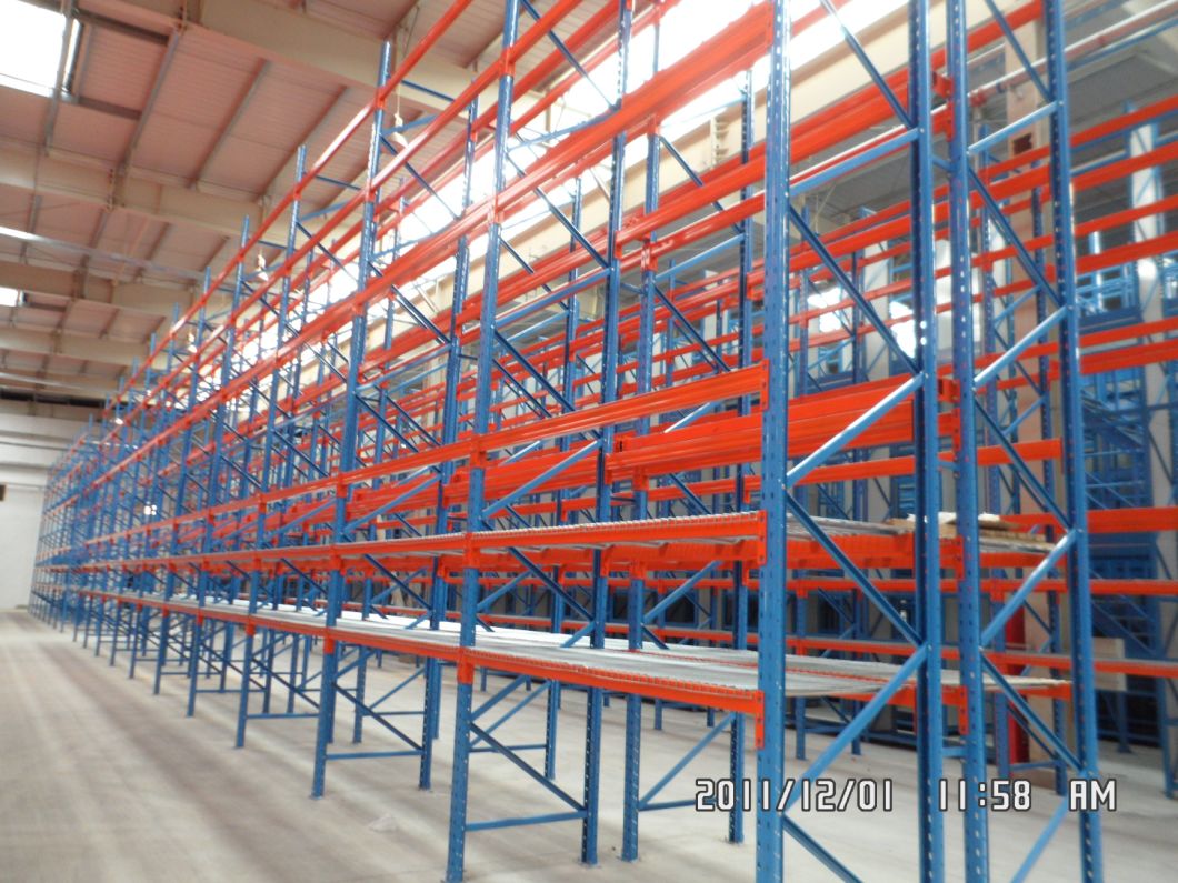 China Manufacturer Warehouse Storage Steel Pallet Rack with Wire Mesh