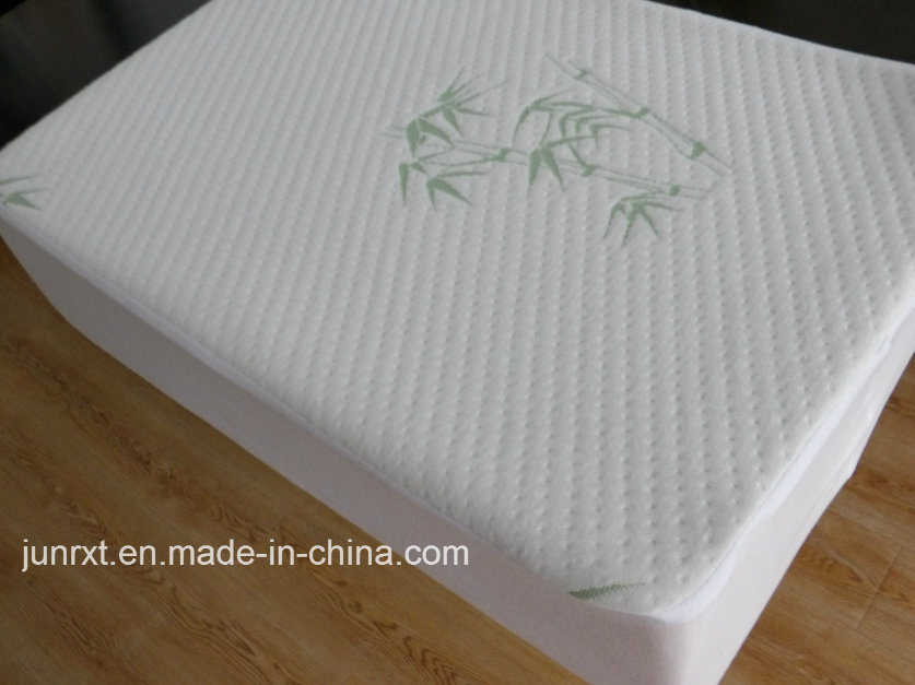 Waterproof Hypoallergenic Organic Cotton White Towel Terry Mattress Protector