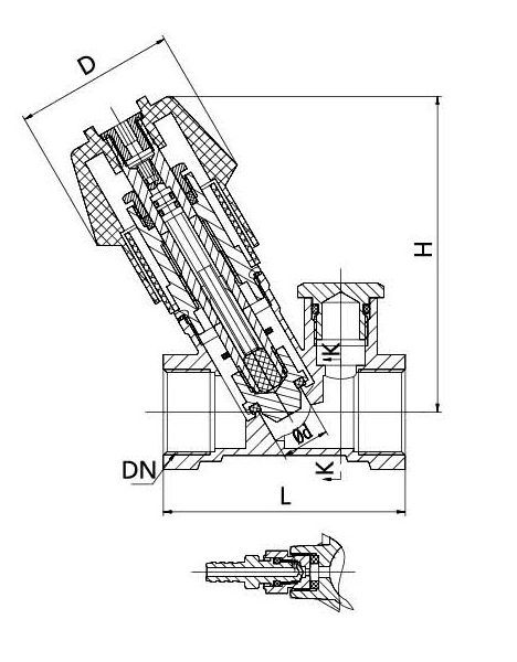 1/2''-2''inch Brass Balance Valve with Ce Certificate