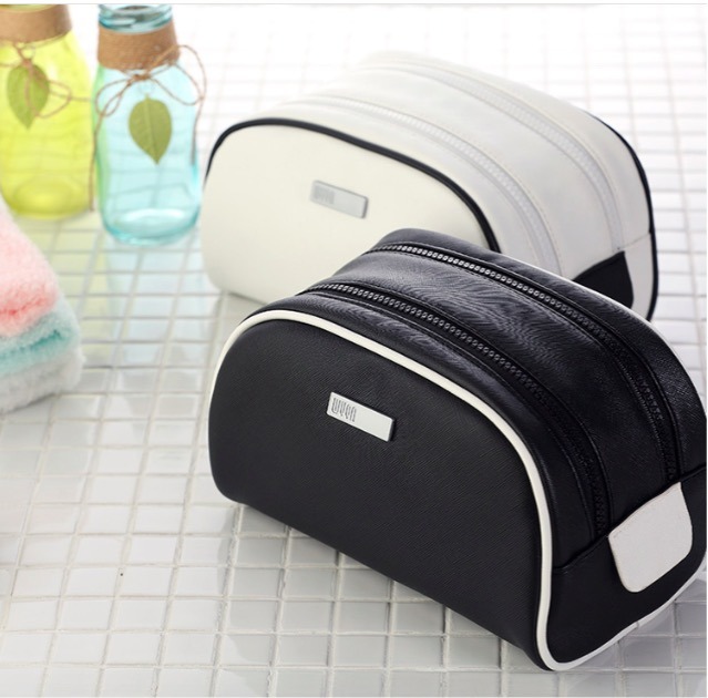Two Zipper Functional Cosmetic Bag for Makeup Tools