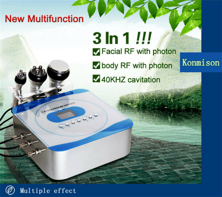 3 in 1 Portable Cavitation RF Slimming Beauty Machine