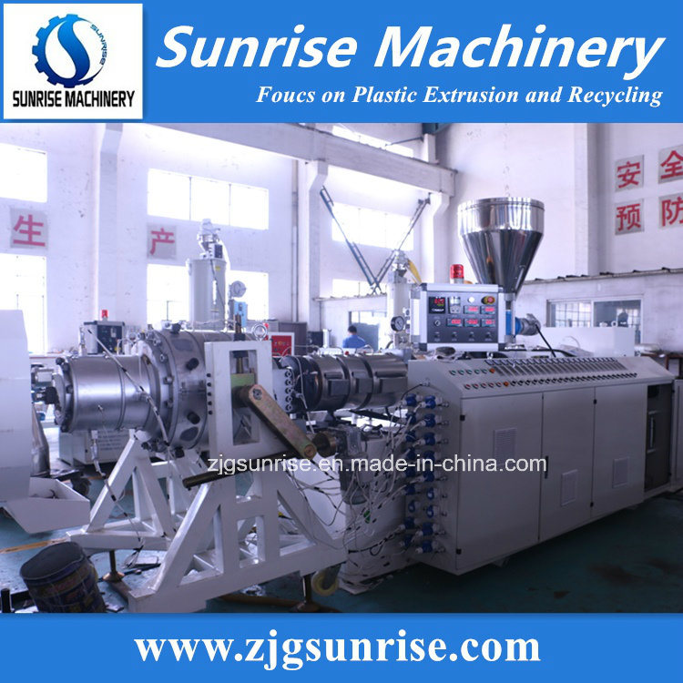 Conical Twin Screw Extruder Plastic PVC Extruder PVC Pipe Machine