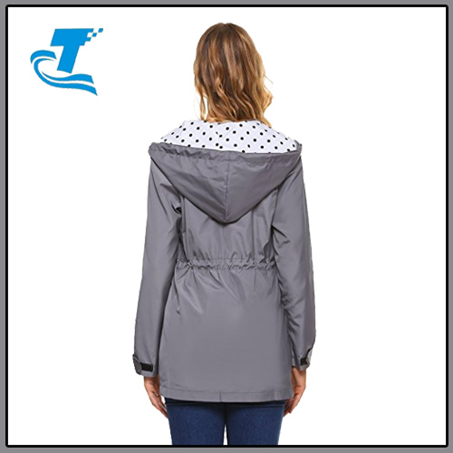 Women Lightweight Hooded Active Raincoat