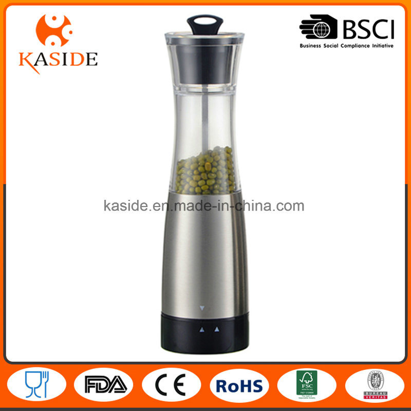 Polished Stainless 100ml Capacity Manual Salt and Pepper Mill
