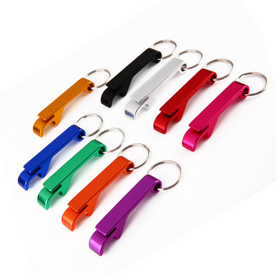 Multifunctional Portable Bottle Opener Keychain Customized Logo Promotion Gift