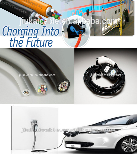 Evc07e2q-H/S90u 3*6+2*0.5mm2 32A EV Charging Cable for Electric Vehicle Car