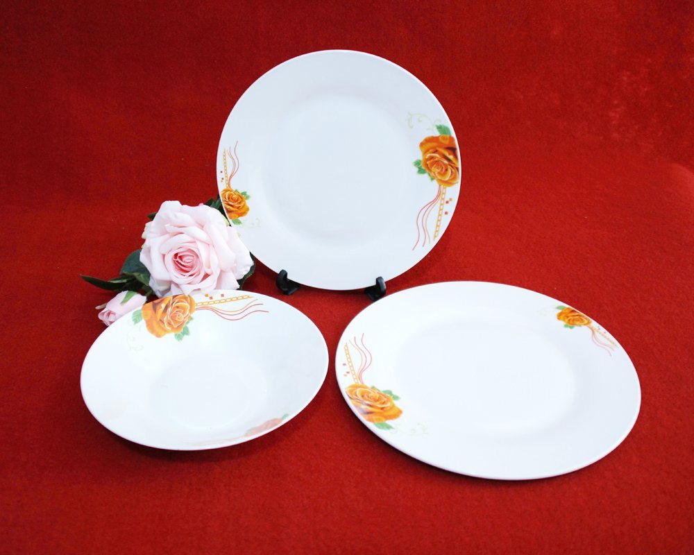 Ceramic Kitchenware with Hand Painted Flower Restaurant Plate