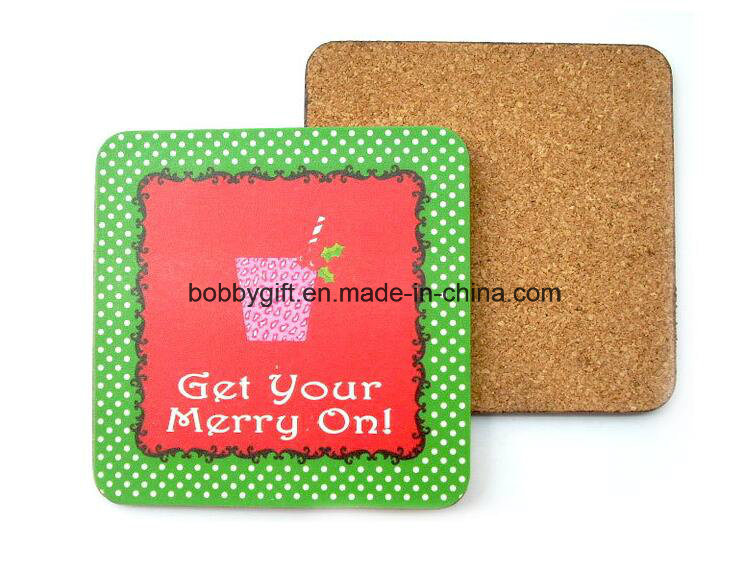 Colorful Printed Cup Coaster, Eco-Friendly Paper Mat