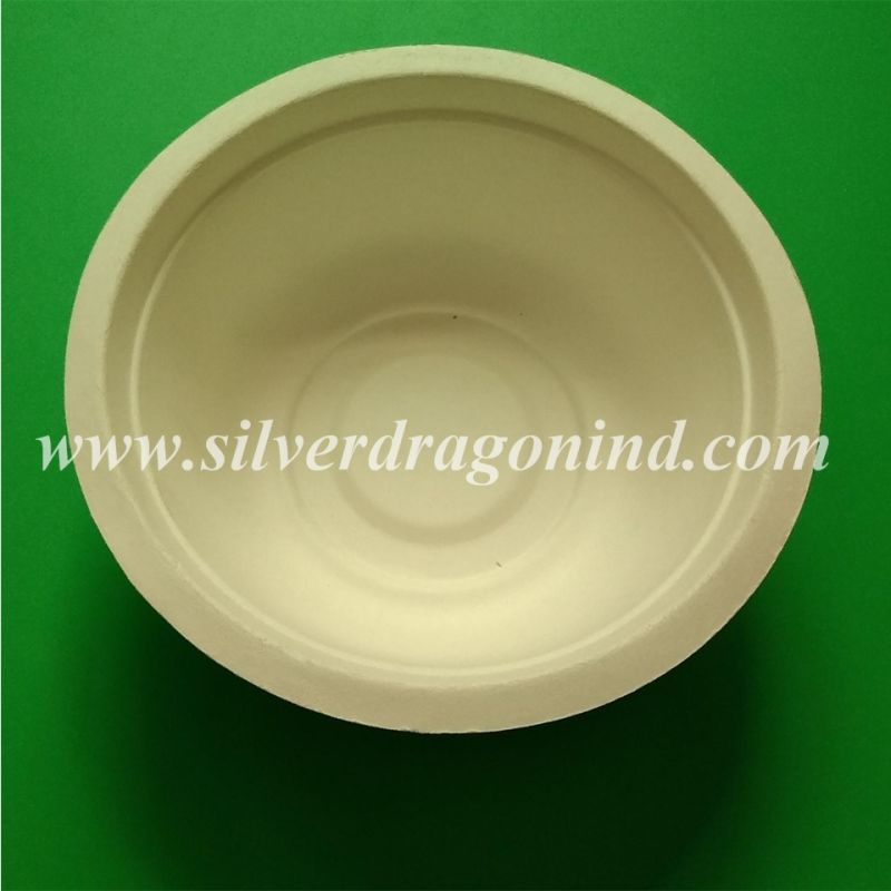 Disposable Sugarcane Pulp Paper Bowl 500ml