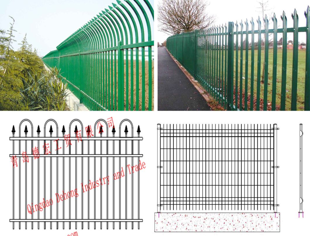 Elegant Style Iron Mesh Galvanized Metal Fences