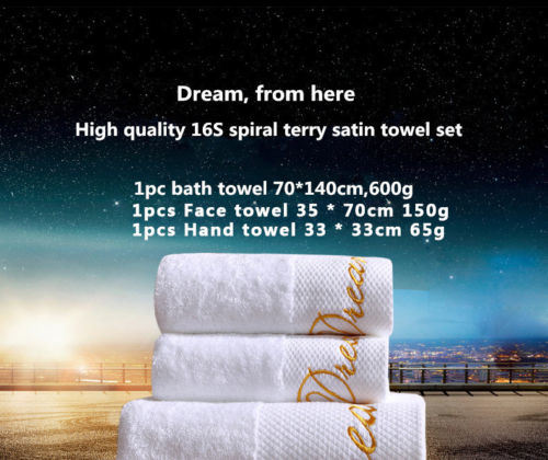 Luxury 100% Cotton Customized Embroidery Bath Towel for Hotel