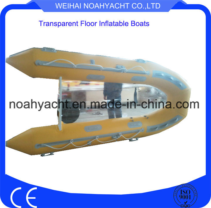 High Quality Large Transparent Sports Fishing Boat/Leisure Boat Transparent Boats