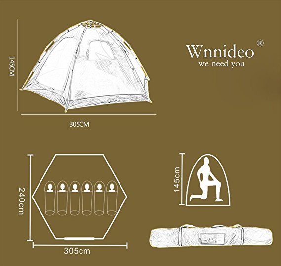 Hot Selling Outdoor Tent 4-5 Person Large Automatic Pop up Tents