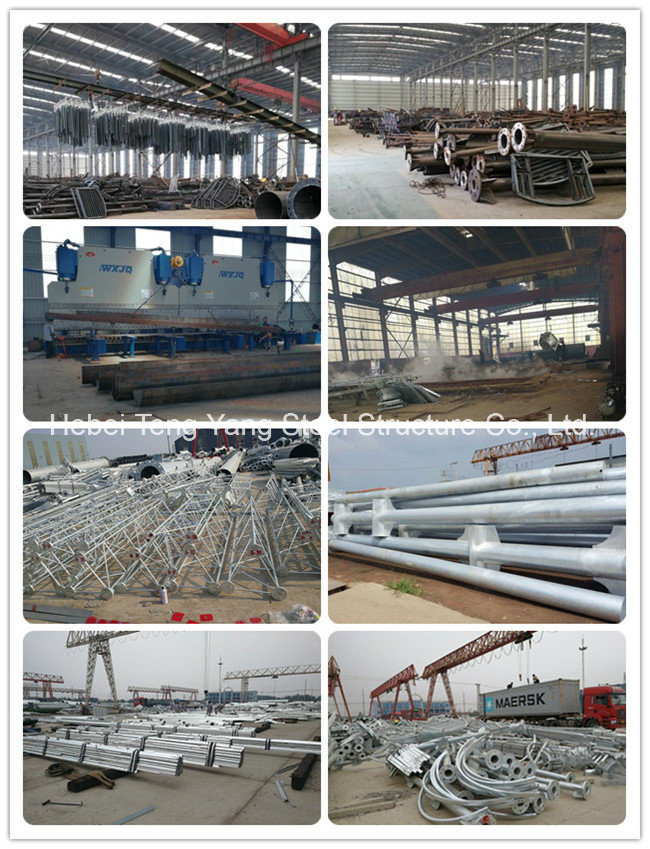 Galvanized Communication Self Supproting Steel Single Tube Pipe Pole Tubular Telecom Antenna Monopole Tower