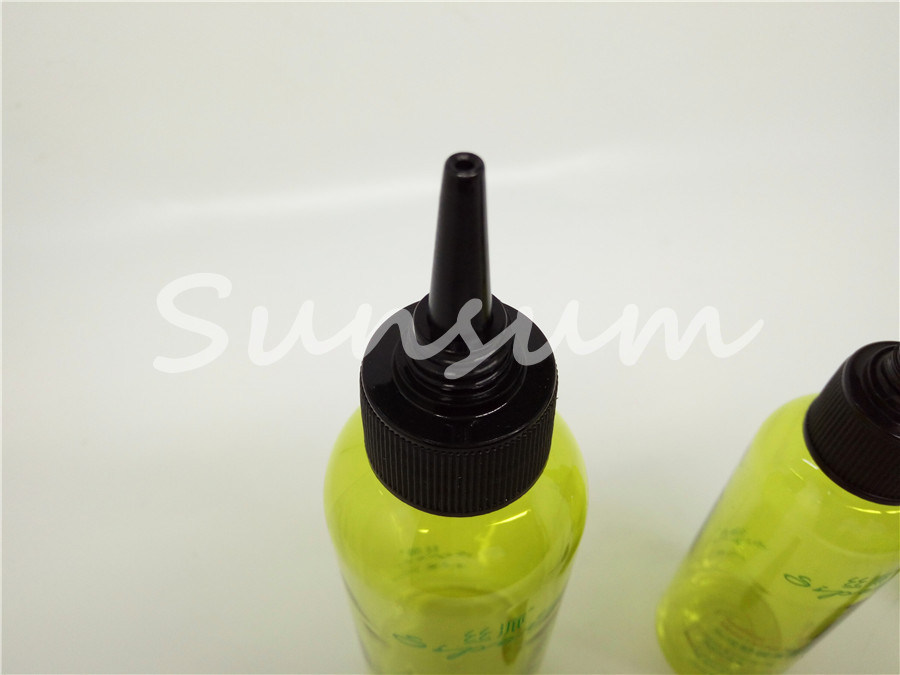 Custom-Made Printing Heat Protection Hair Serum Triangle Dropper Cap Cosmetic Pet Bottles