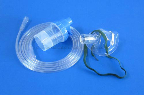 Adult Face Breathing Mask Disposable Nebulizer Mask with Tube