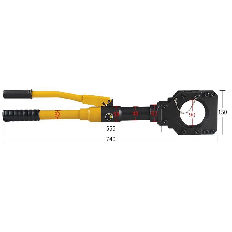 Igeelee Hydraulic Cable Cutters CPC-85 Hydraulic Wire Cutting Tool Hydraulic Cable Cutting Tool Armoured Cable Cutter for 85mm Max Cable