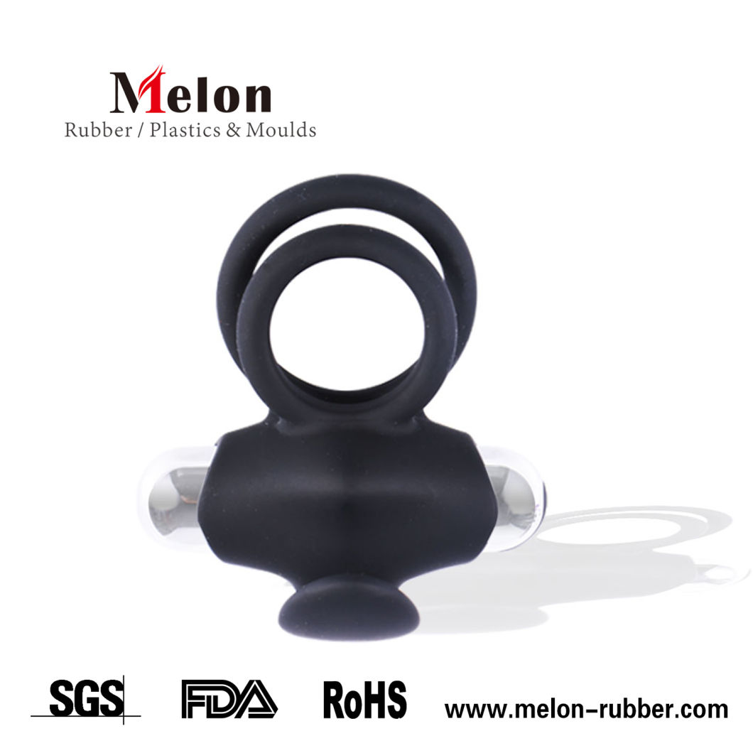 Silicone Adult Sex Vibrator Penis Ring for Men Couple Vibrator