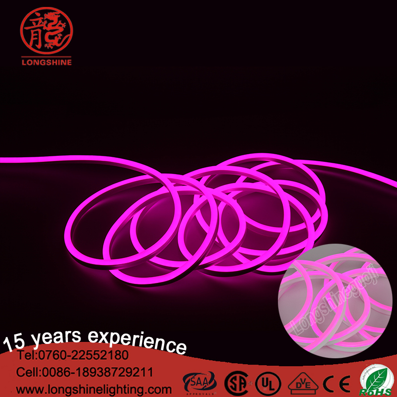 LED Two Color Skin Neon Rope Flex Strip Light Flexible Lights 220V Waterproof Neon Lighting