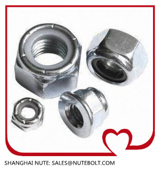 Stainless Steel 304 316 Hex Lock Nuts DIN985 DIN982 ANSI M5-M30