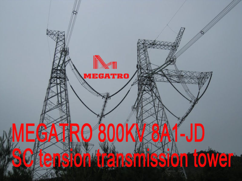 Megatro 800kv 8A1-Jd Sc Tension Transmission Tower