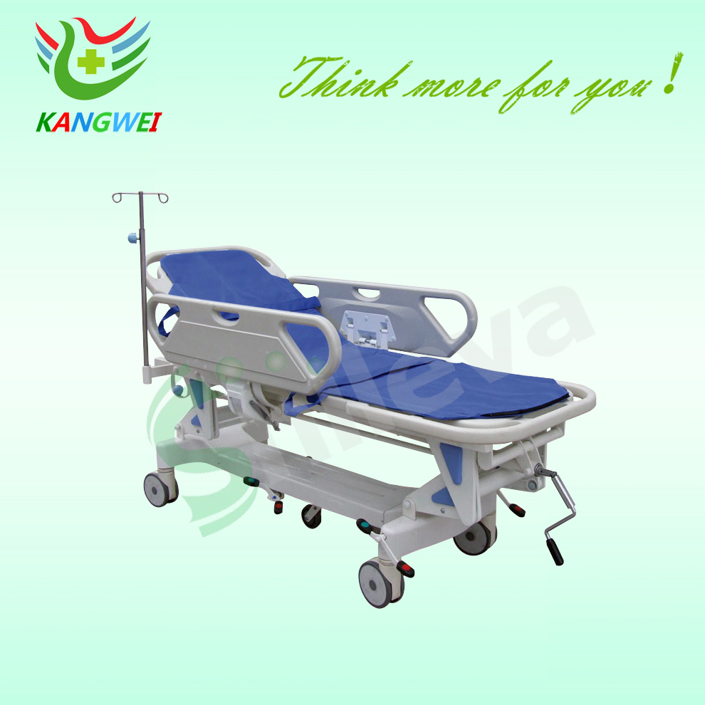 Hospital Aluminum Alloy Luxurious Rise-and-Fall Stretcher Cart Slv-B4305