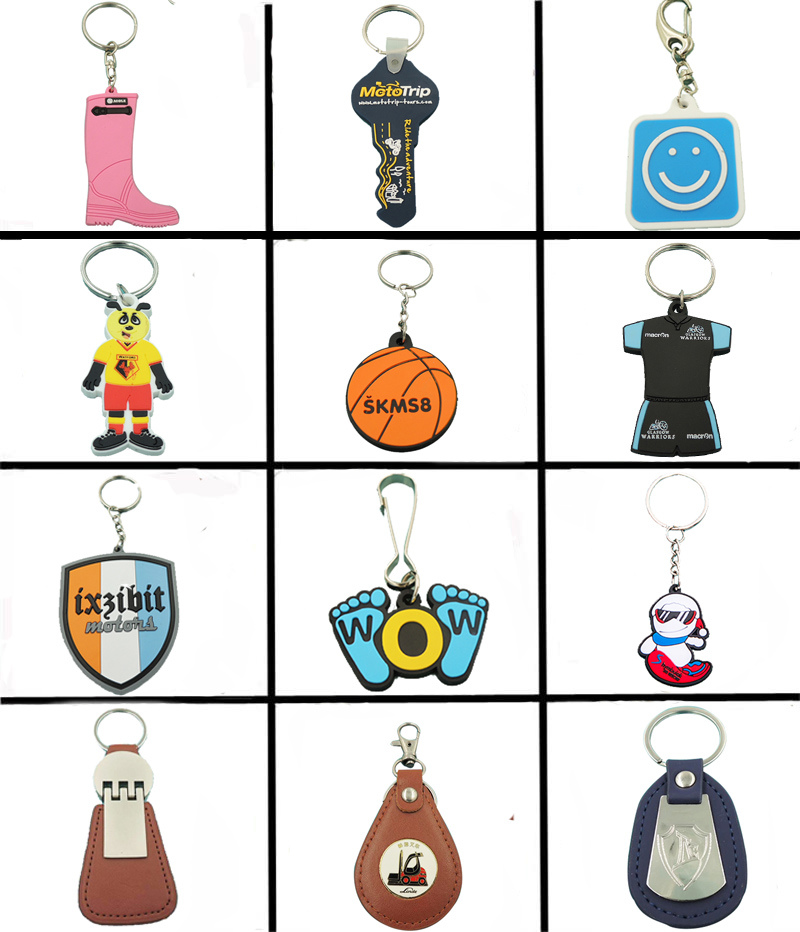 Promotional Soft PVC Rubber Keyring (xd-019)