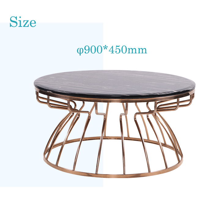 China Manufacturer Durable Marble Dining Table with Metal Frame