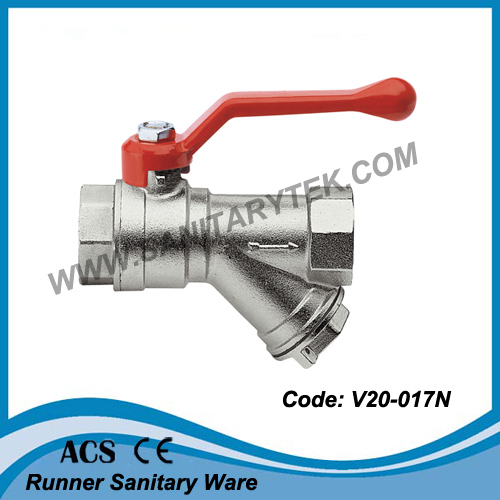 Brass Strainer Ball Valve (V20-017)