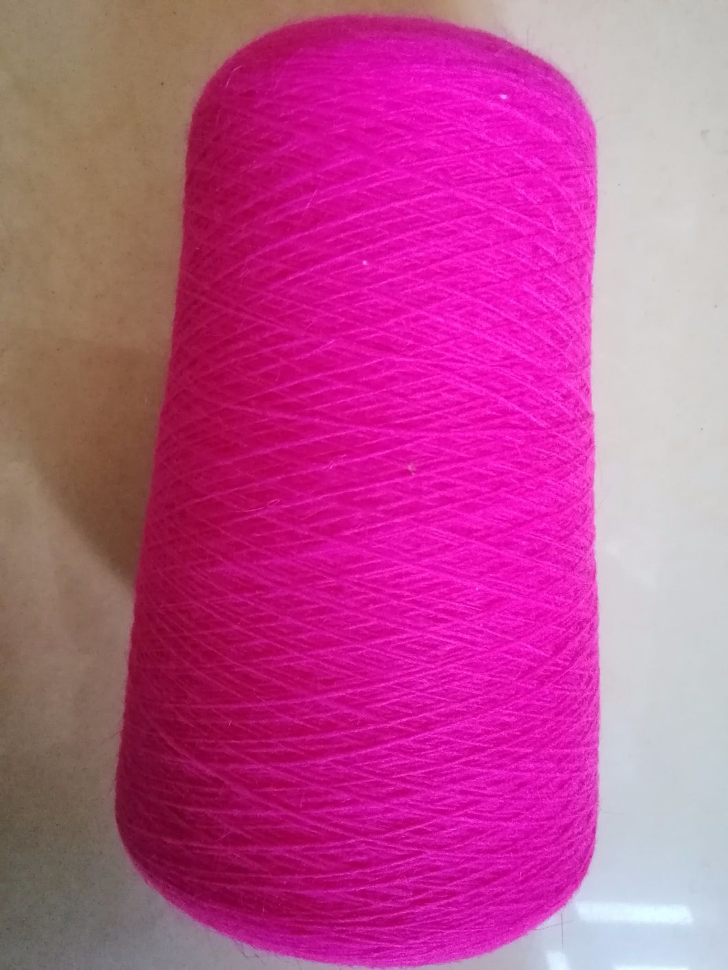 Combed Cotton Fiber Dyed Yarn -Semi Worsed Style