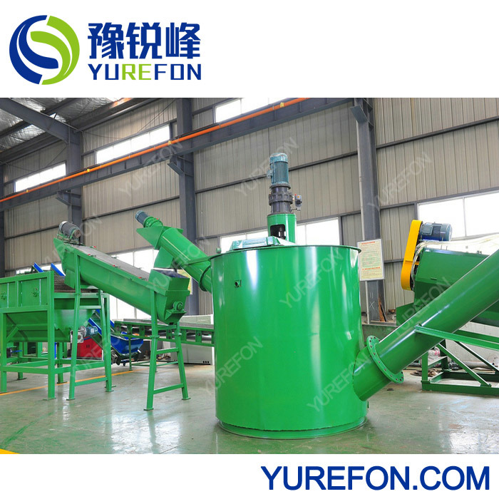 300kg/H, 500kg/H, 1000kg/H Auto Plastic PP HDPE LDPE PE Film Crushing Washing and Drying Machine