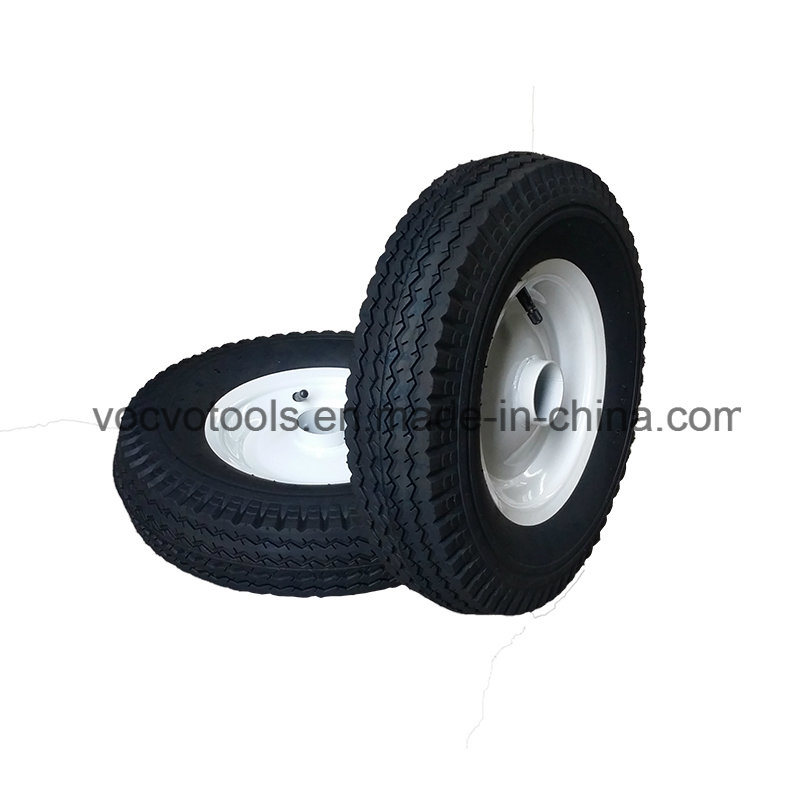 Heavy Duty 4.00-8 Small Pneumatic Rubber Wheel for Wheelbarrow