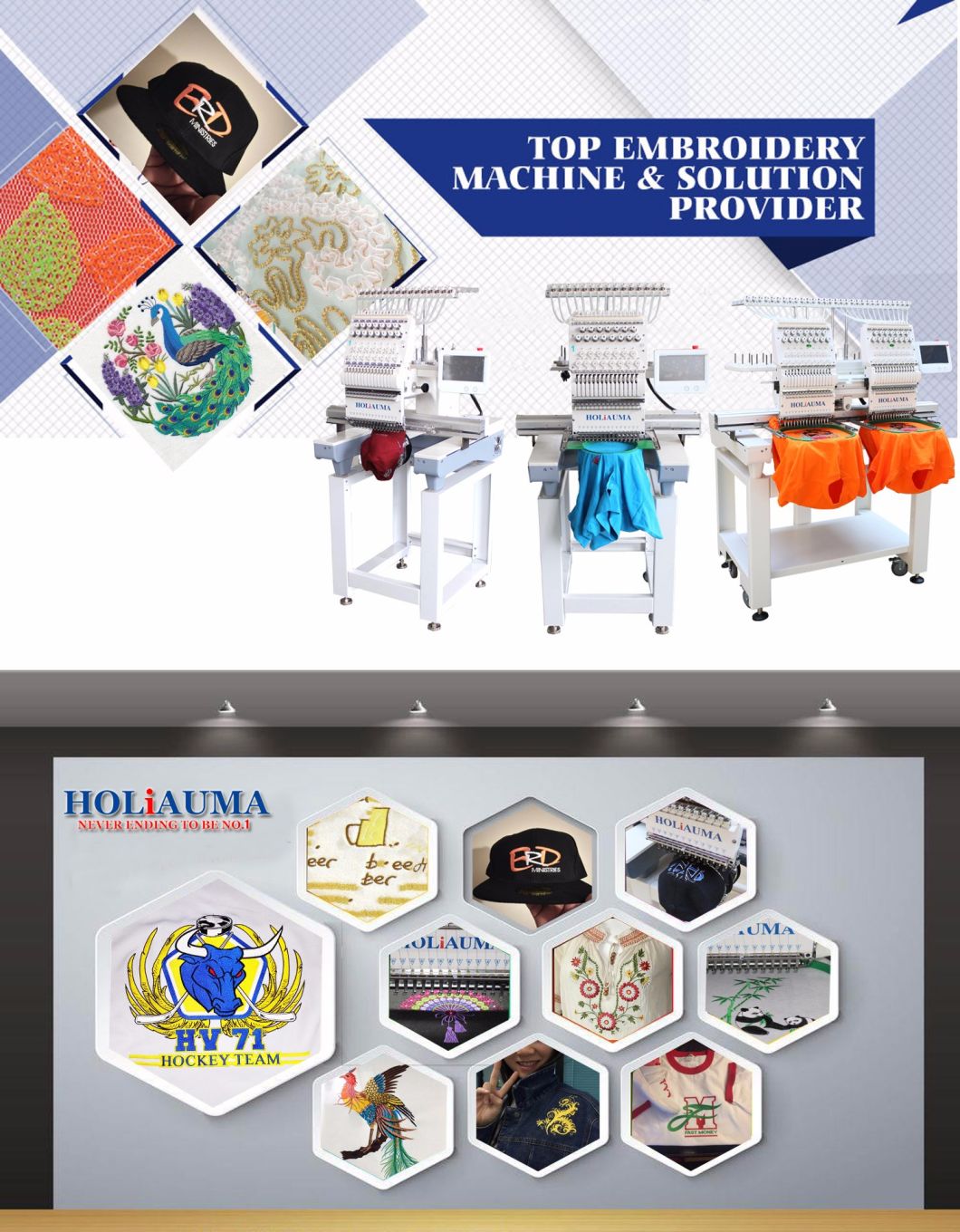 Holiauma Computer Embroidery Machine Price Cheap Than Second Hand Embroidery Machine