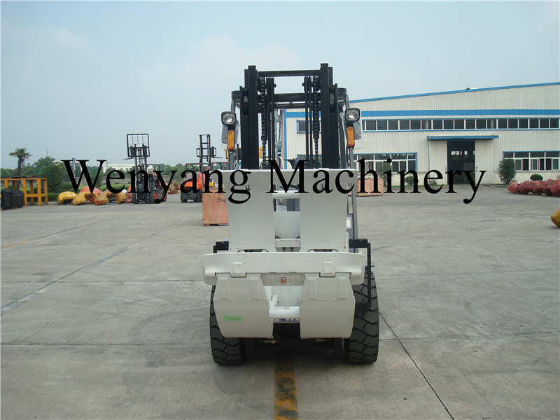 3t Counterbalanced Engine Power Forklift with Paper Roll Clamp