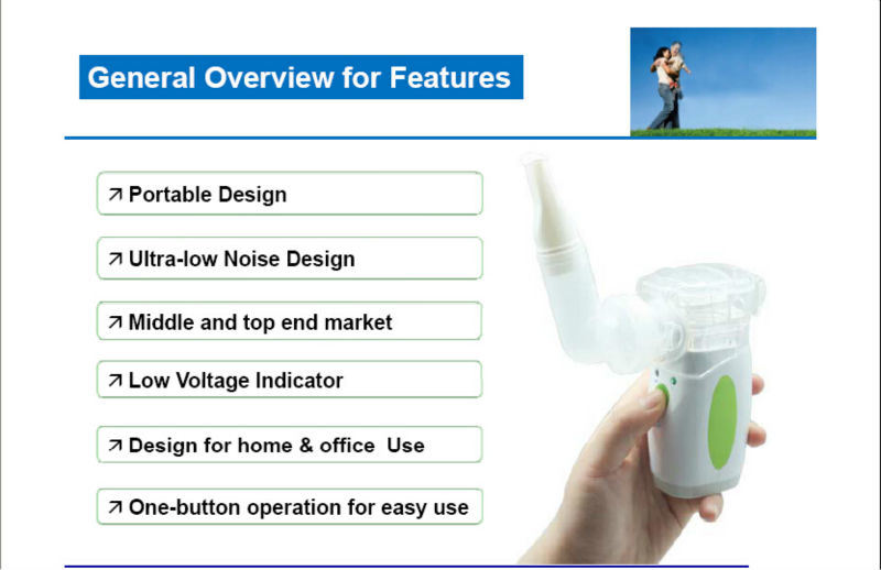 Health and Safety Products Low Noise Kids Medical Nebulizer