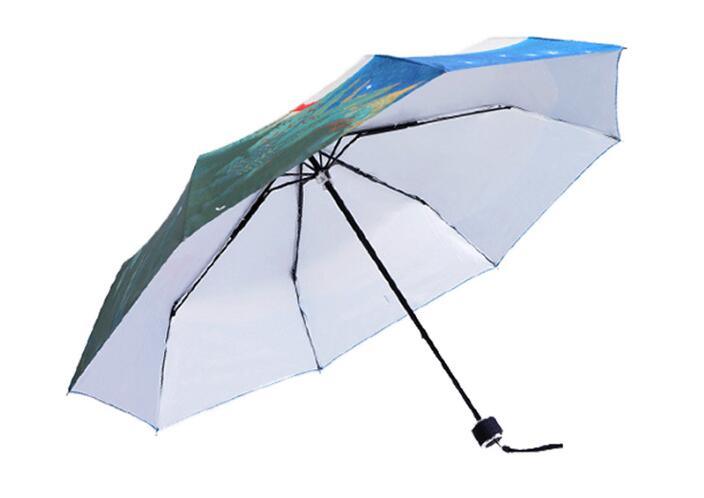 Original Design New Fully Manual Anti-UV Umbrella Rain Fashion Windproof Sun Rain Ladies Umbrella for Women 2018