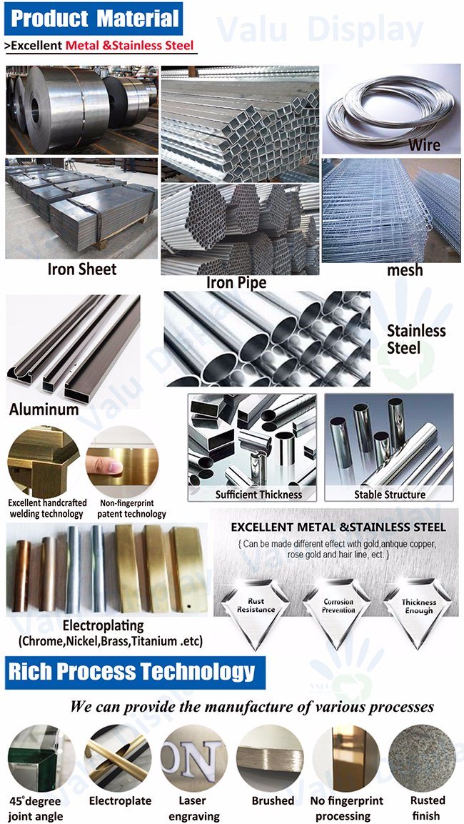 Metal Poster Display Rack for Shopping Mall/Supermarket