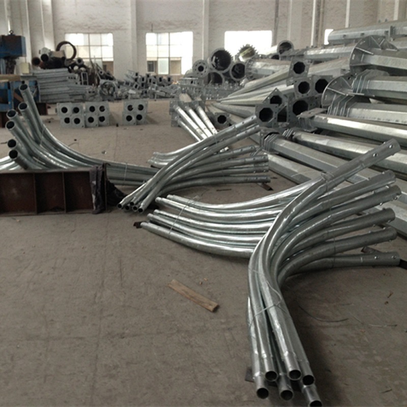 Column Section Street Light Galvanized Steel Pole