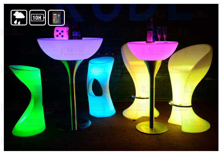 LED Bar Furniture Cocktail Tables Bar Stool