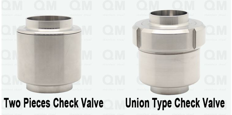 Adjustable Opening Pressure Sanitary Stainless Steel 3316L Check Valve