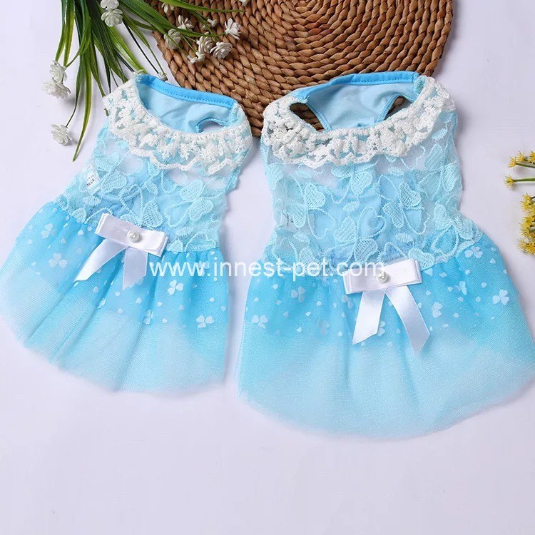 Saxy Dog Party Clothing Puppy Wedding Uniform Lace Pet Dress