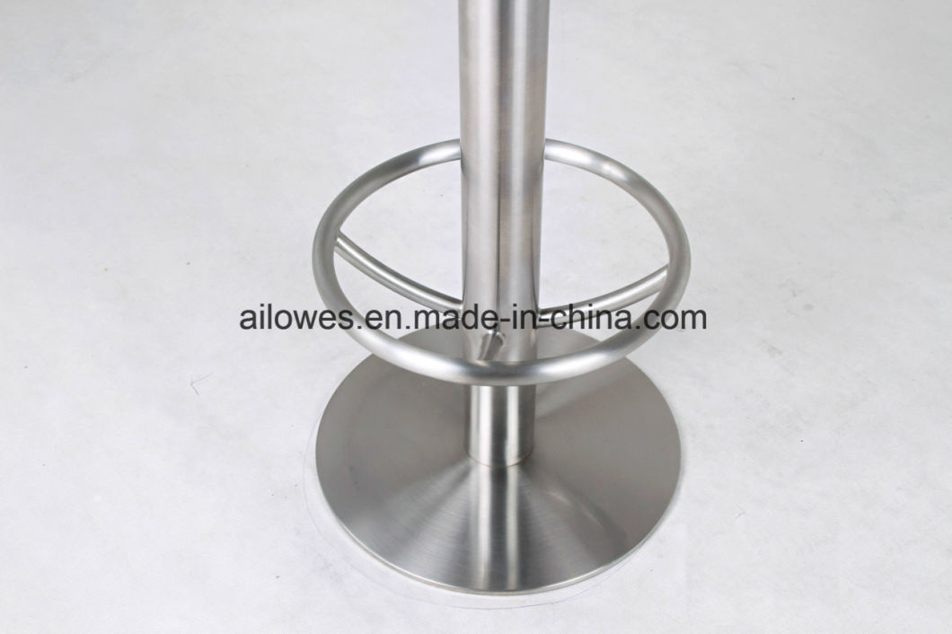 Bar Furniture Reception Round Seat Stainless Steel High Bar Stool