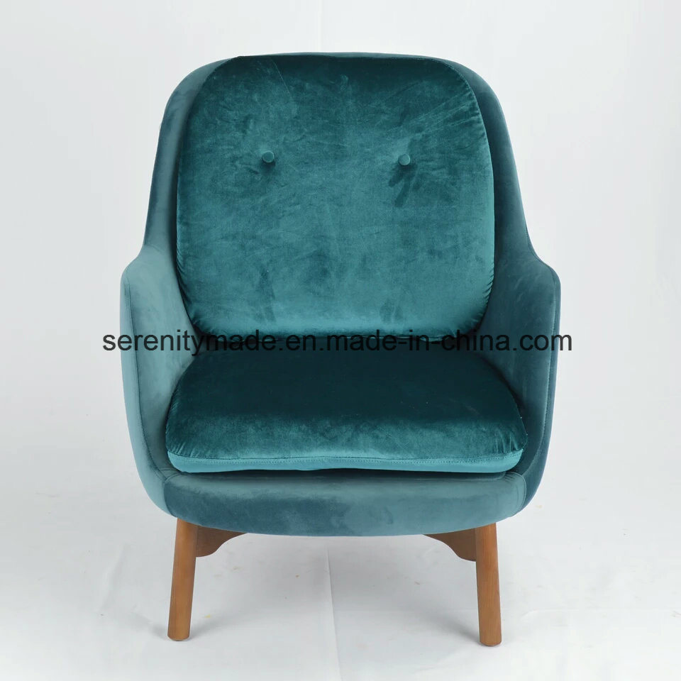 MID-Century Modern Furniture Living Room Velvet Lounge Chair