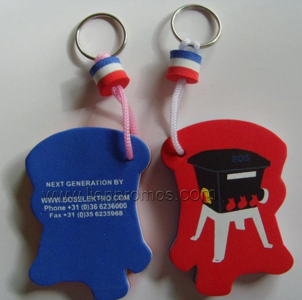 Promotional Gift Custom Shape Printing Floating EVA Keychain